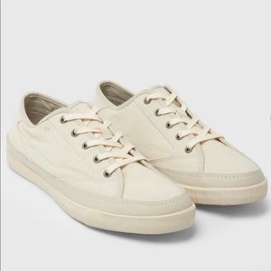 John Varvatos NEW Bone White Canvas Shoes